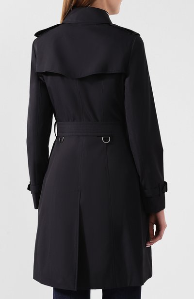 Хлопковый тренч chelsea BURBERRY темно-синего цвета по цене 213500 руб., арт. 4073375, фото 4 Хлопковый тренч chelsea BURBERRY, арт. 4073375, фото 4