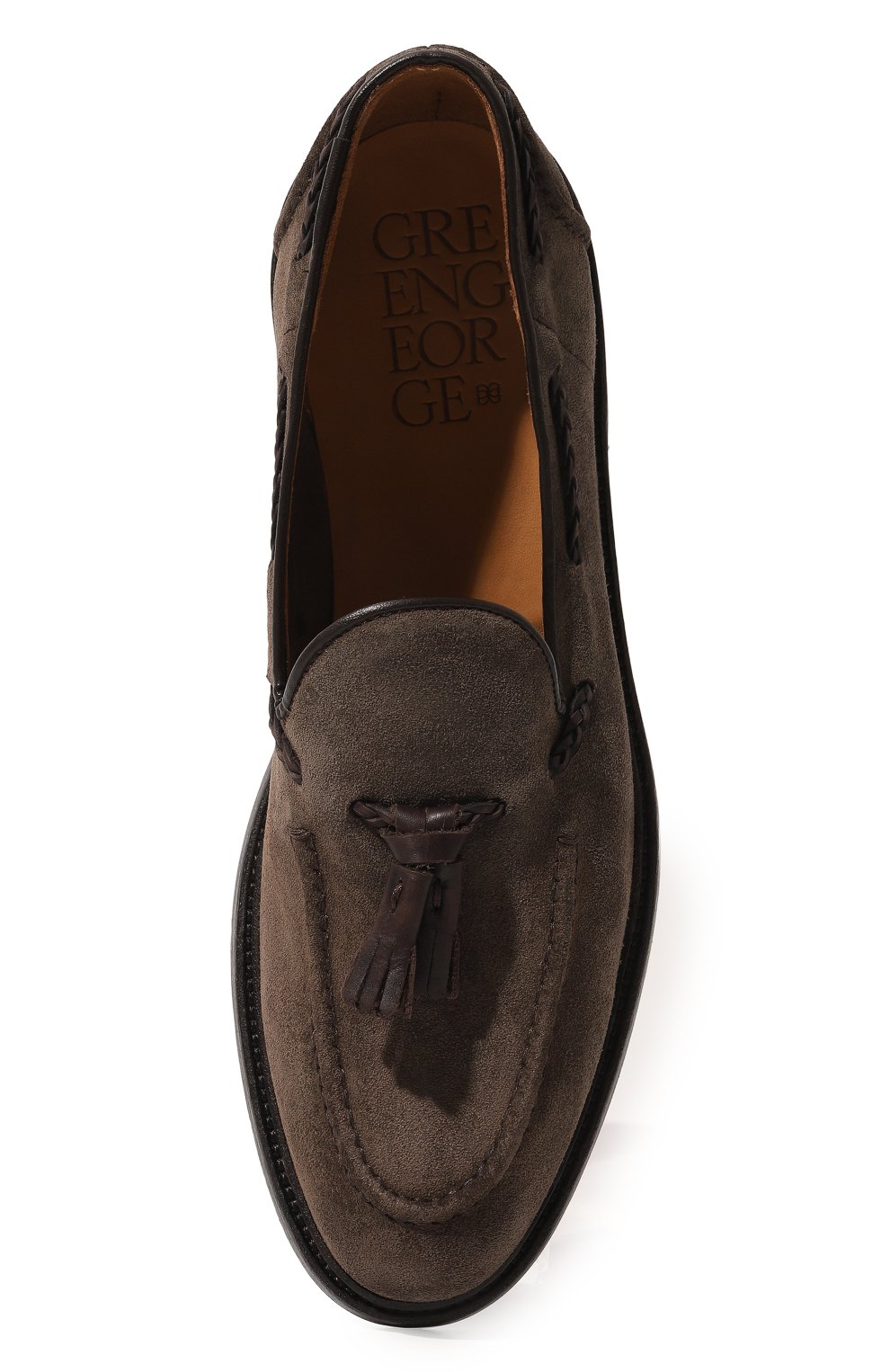 Замшевые лоферы GREEN GEORGE серого цвета по цене 45050 руб., арт. 2032/LIGHT, фото 6 Замшевые лоферы GREEN GEORGE, арт. 2032/LIGHT, фото 6