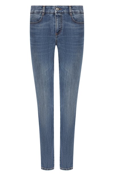 Женские джинсы-скинни с потертостями STELLA MCCARTNEY, арт. 555914/SMH02