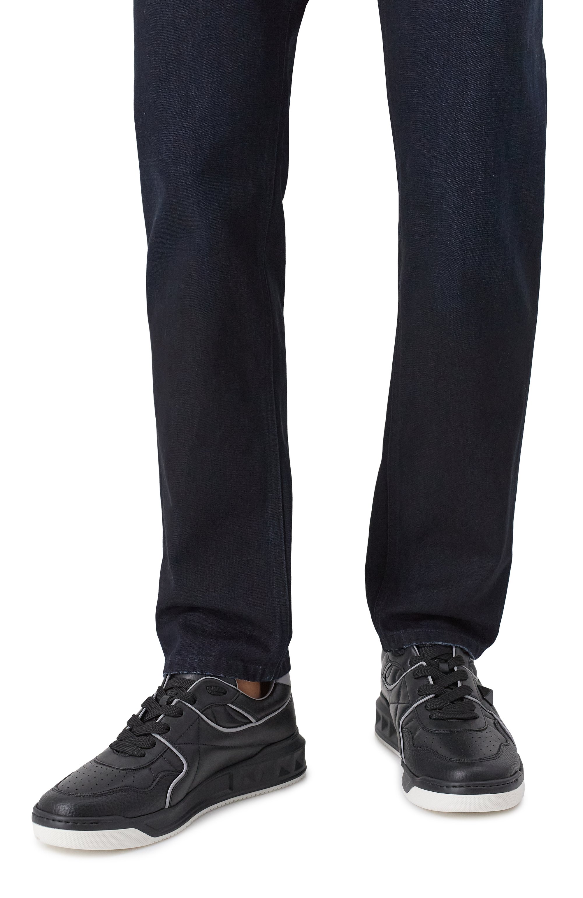 Кожаные кеды one stud VALENTINO, арт. 6Y2S0E71/NWN, фото 3