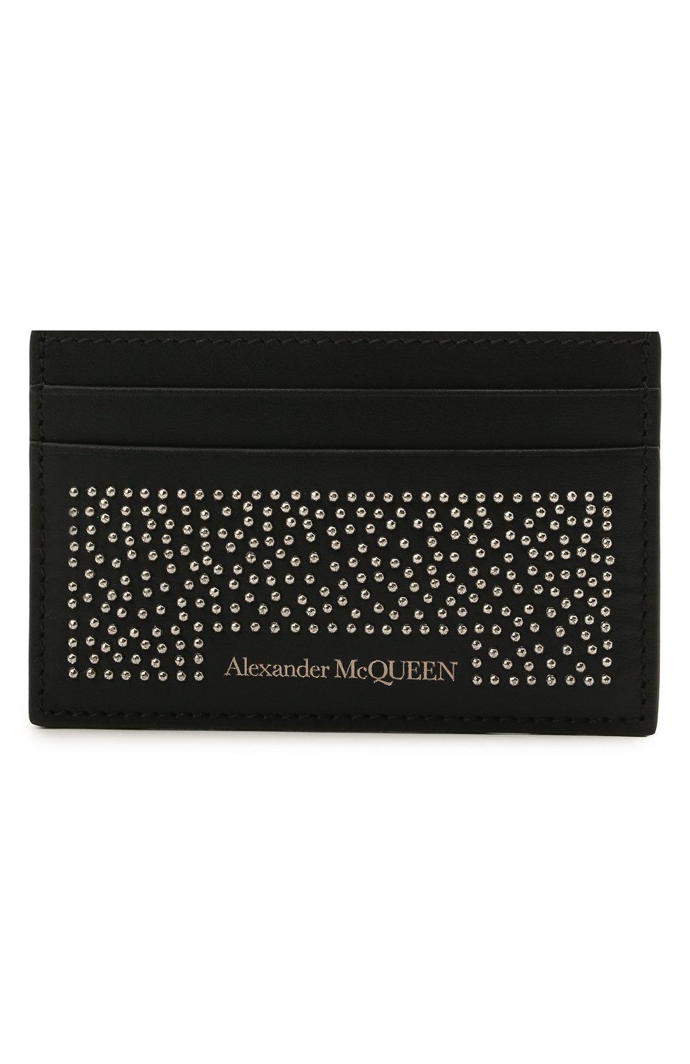 Кожаный футляр для кредитных карт ALEXANDER MCQUEEN черного цвета по цене 32750 руб., арт. 602144/1AACF, фото 1 Кожаный футляр для кредитных карт ALEXANDER MCQUEEN, арт. 602144/1AACF, фото 1