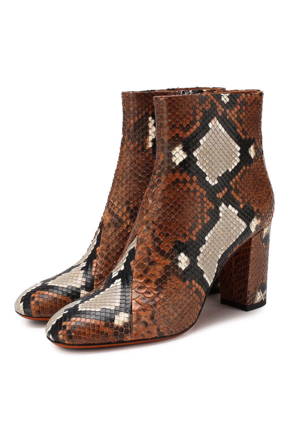 Ботильоны из кожи питона SANTONI, арт. WTT058098HI2CPAGC31/PRET, фото 1