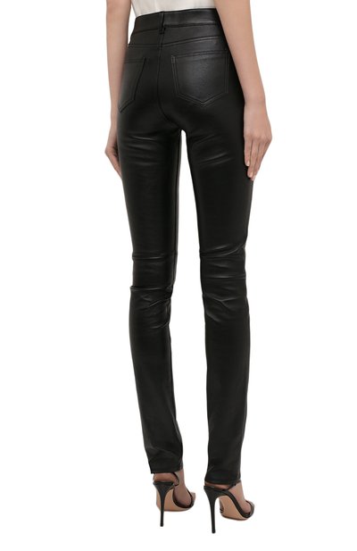 Кожаные брюки SAINT LAURENT, арт. 496409/Y5RG2, фото 4