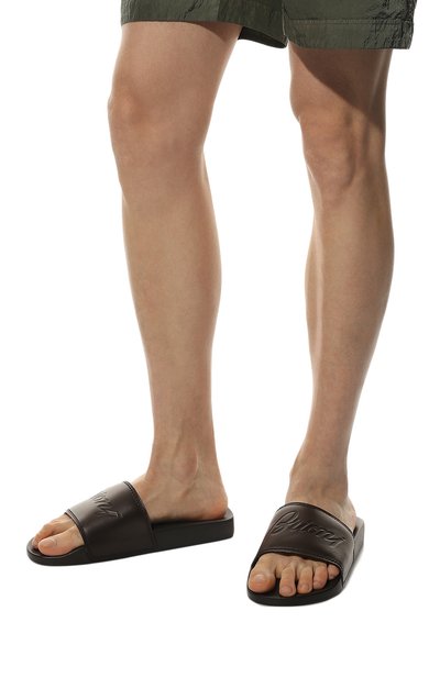 Кожаные шлепанцы BRIONI, арт. QYQB0L/P1705, фото 3