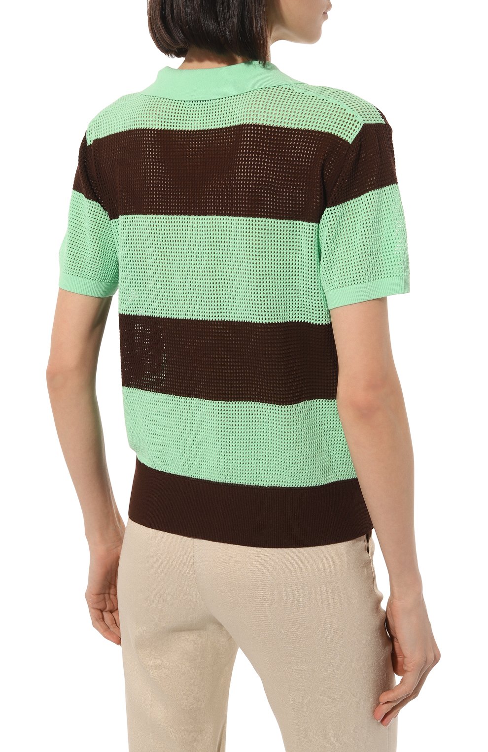 Пуловер из вискозы DRIES VAN NOTEN коричневого цвета по цене 63400 руб., арт. 231-011213-6711, фото 4 Пуловер из вискозы DRIES VAN NOTEN, арт. 231-011213-6711, фото 4