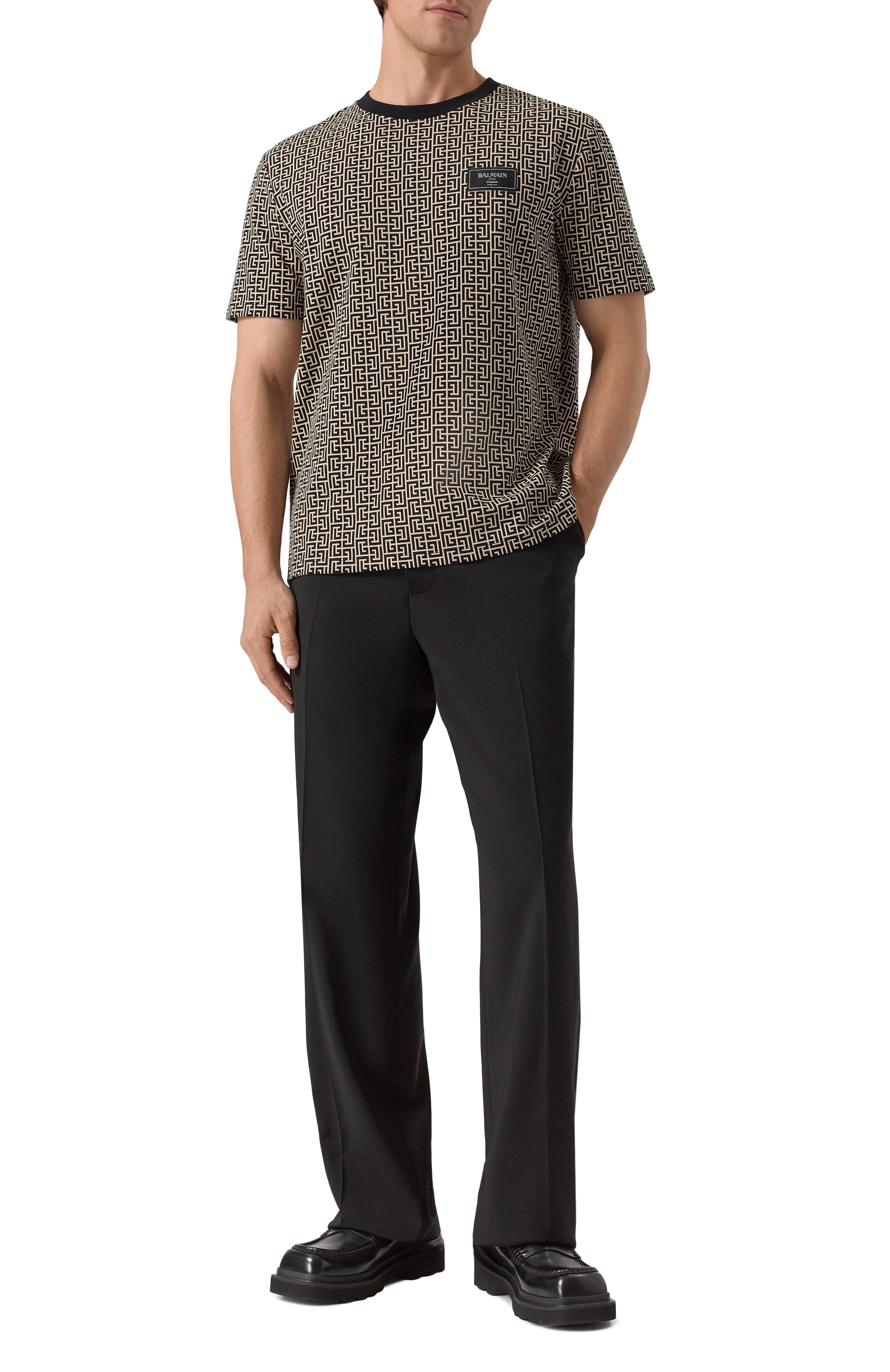 Хлопковая футболка BALMAIN, арт. FH1EG000/BC90, фото 2