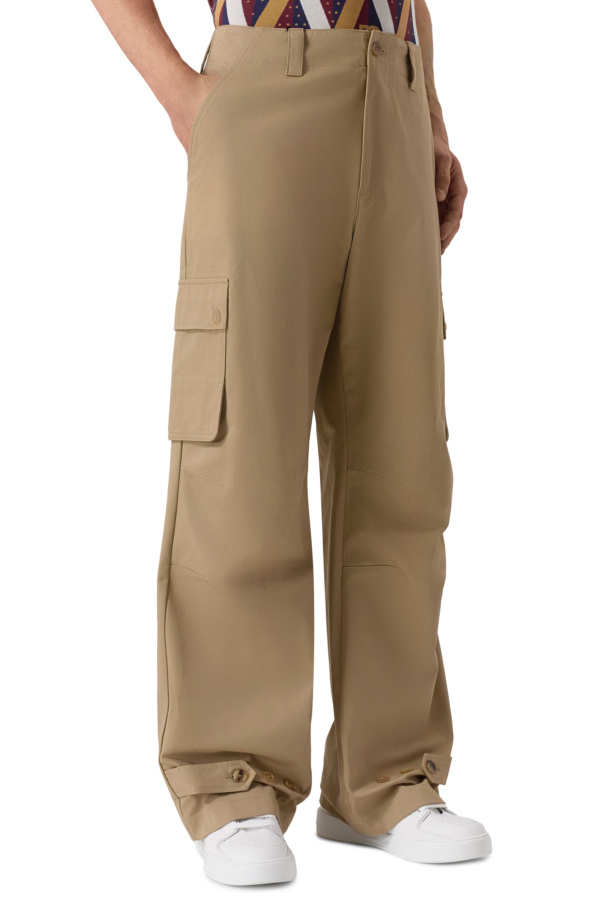 Брюки-карго из шерсти и кашемира DOLCE & GABBANA, арт. GP0P6T/FU62K, фото 3