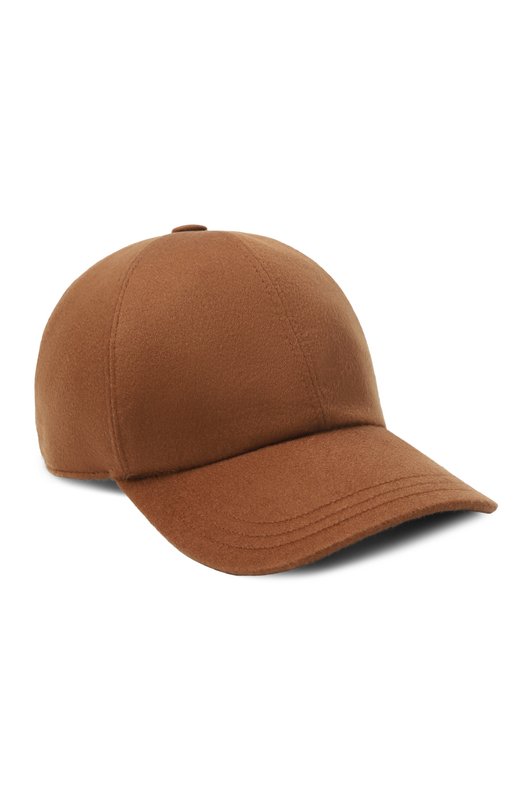 Кашемировая бейсболка Zilli CAP001M0322VZL000 Коричневый CAP001M0322VZL000