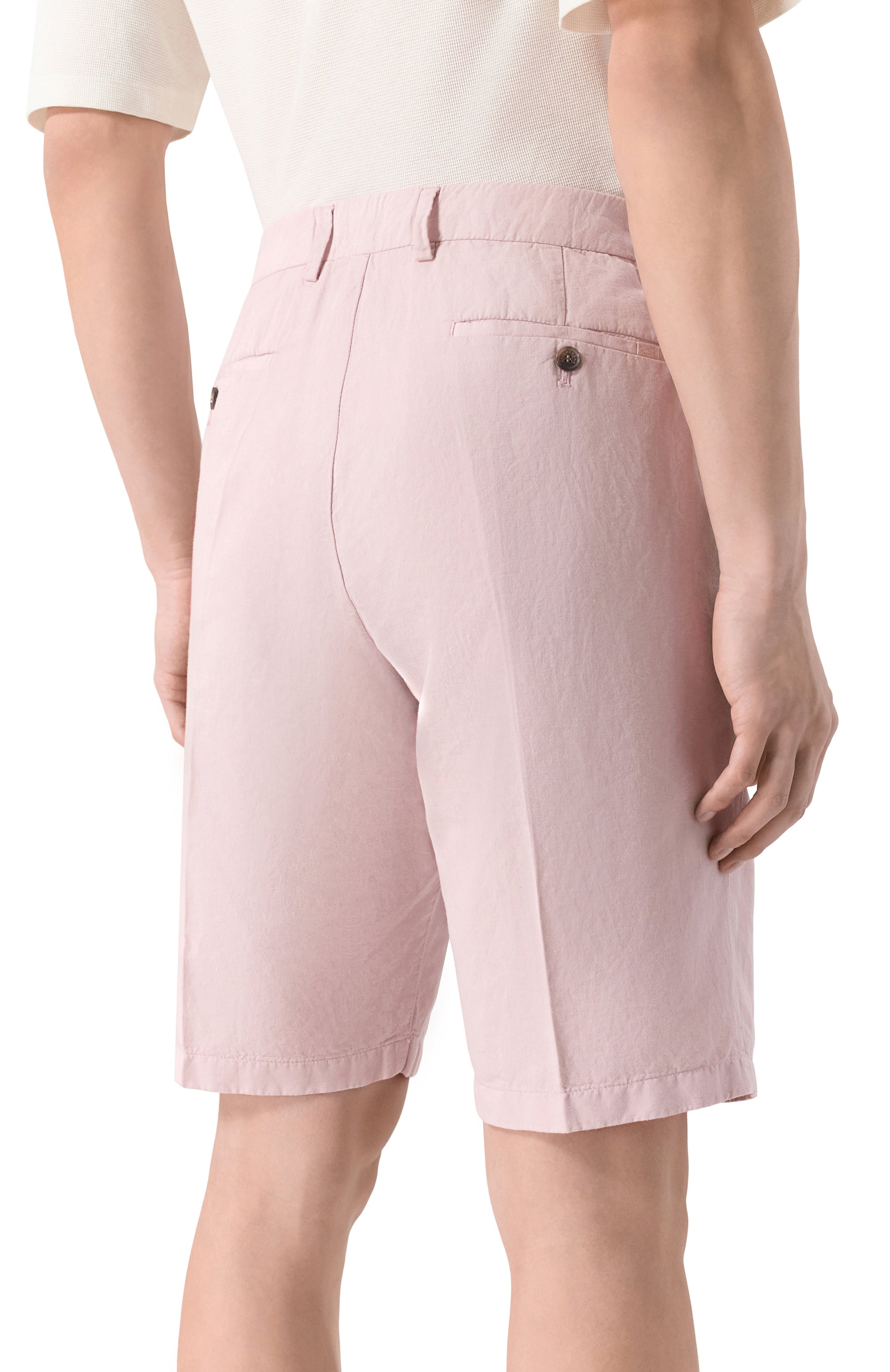 Шорты из хлопка и льна PAUL&SHARK, арт. 25414034, фото 4