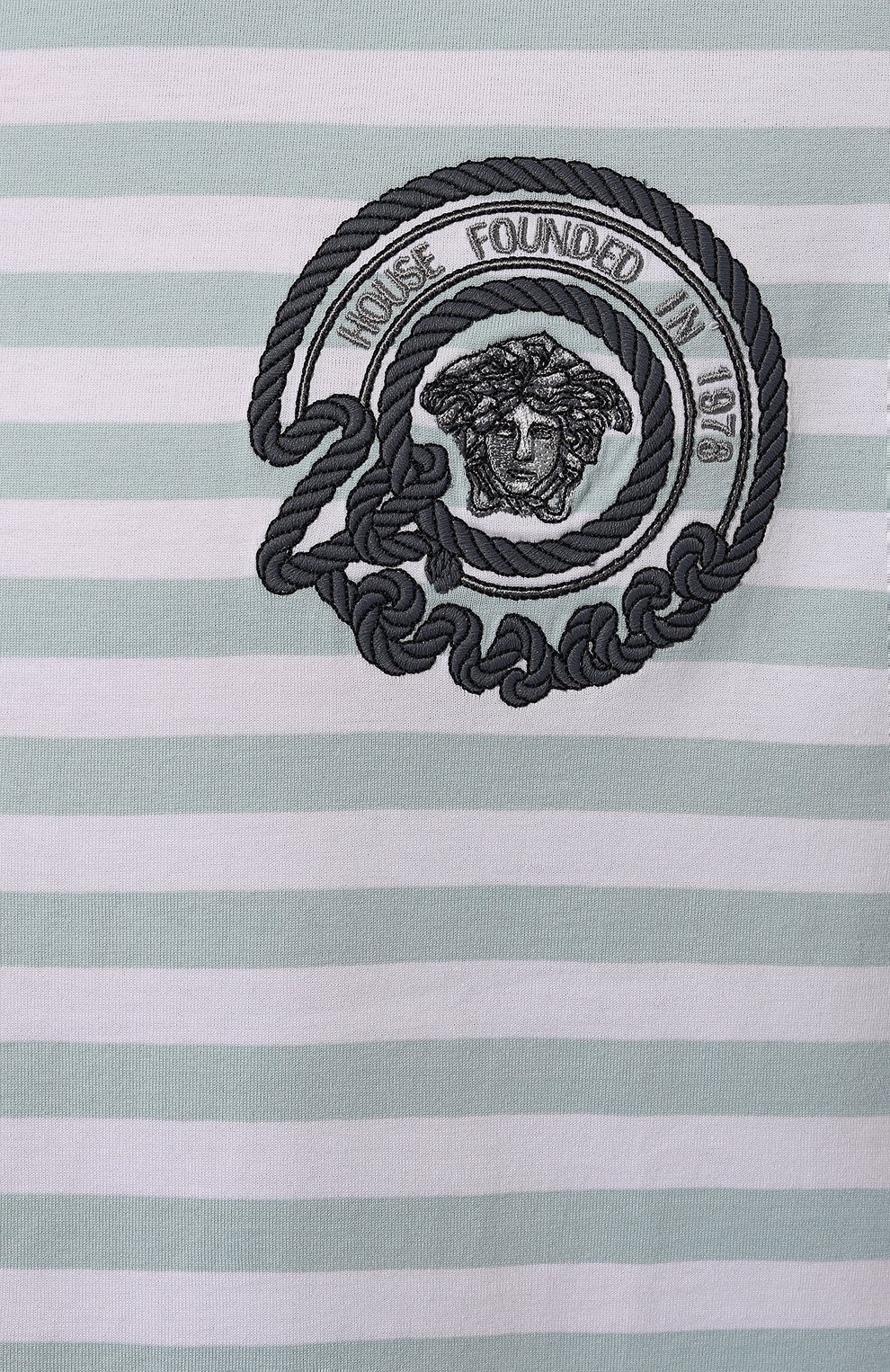 Хлопковая футболка VERSACE, арт. 1013302/1A09873, фото 5