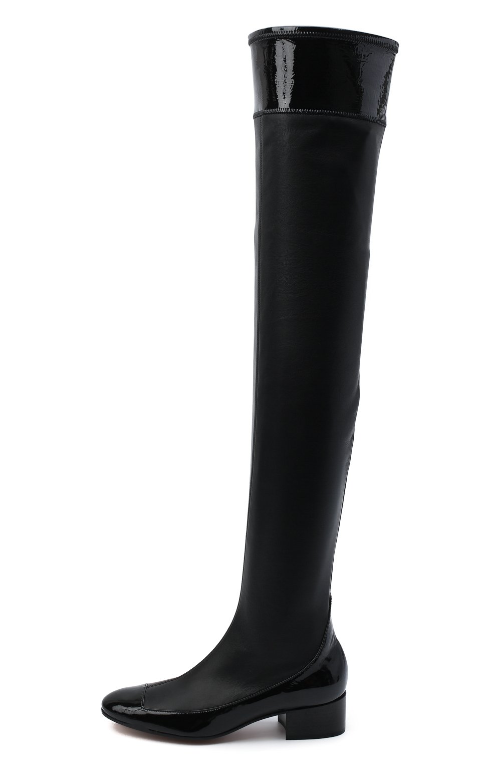 Кожаные ботфорты LOEWE черного цвета по цене 186500 руб., арт. L815S04X02, фото 3 Кожаные ботфорты LOEWE, арт. L815S04X02, фото 3