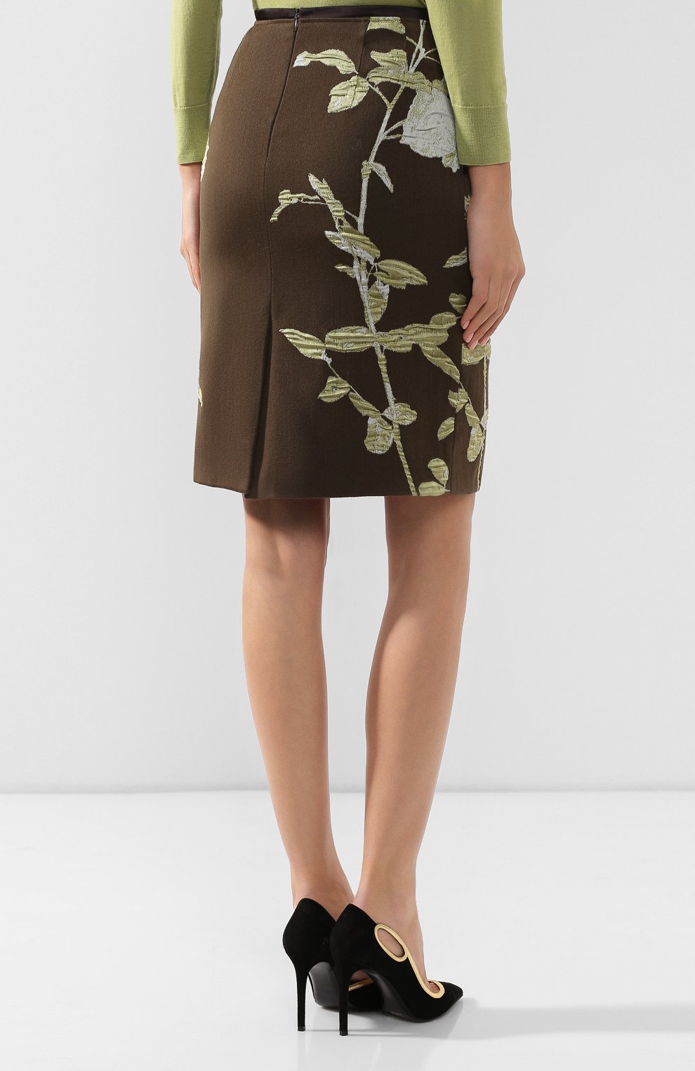 Юбка из смеси хлопка и шерсти DRIES VAN NOTEN, арт. 192-30851-8363, фото 4