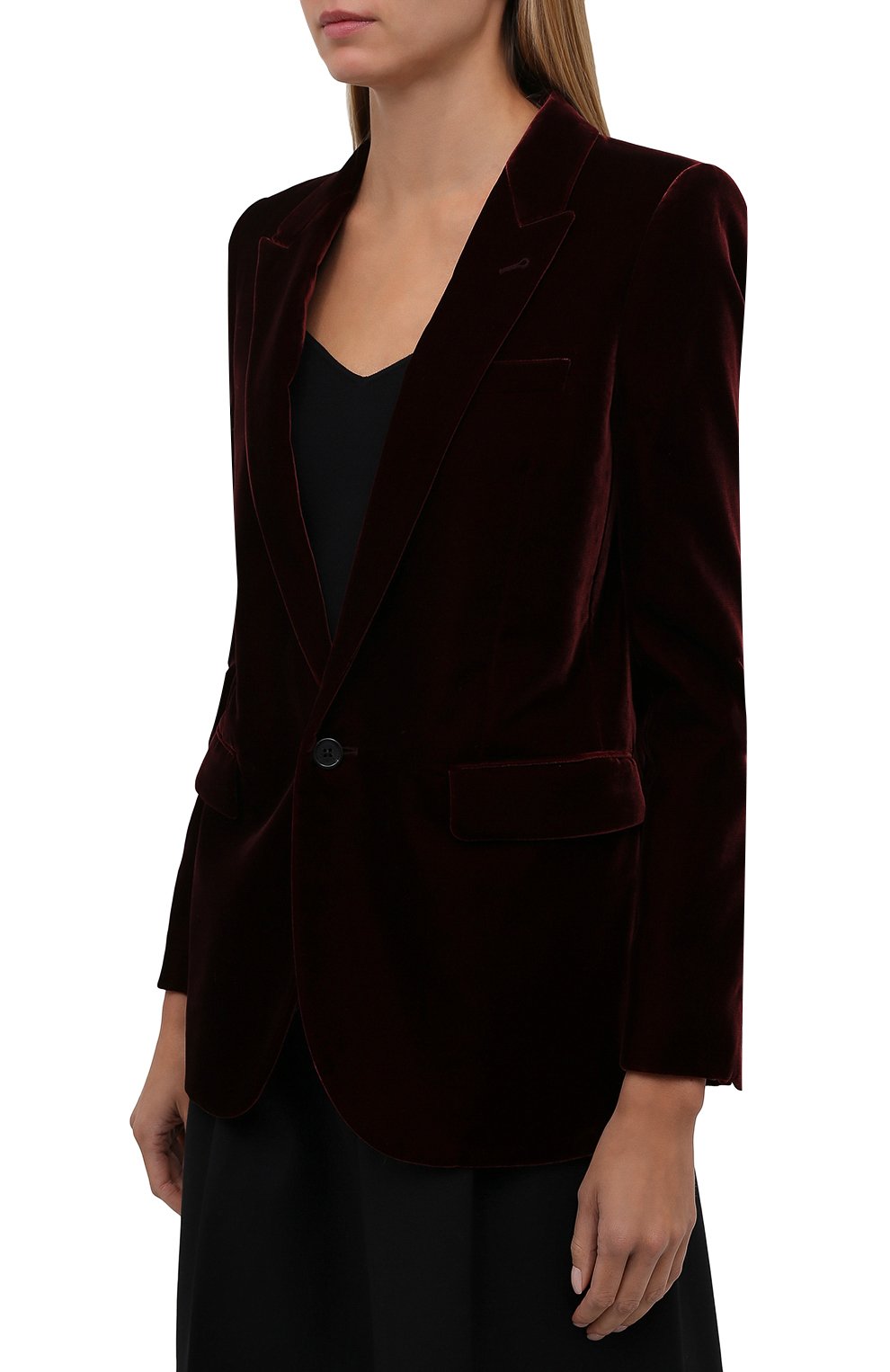 Бархатный жакет SAINT LAURENT, арт. 517740/Y525R, фото 3
