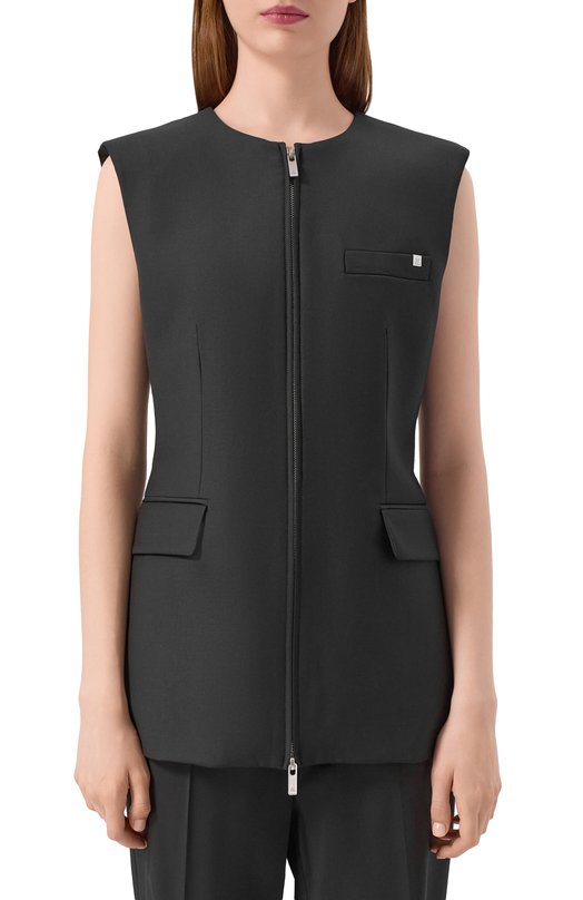 Шерстяной жилет Helmut Lang P04HW102 Чёрный  P04HW102 Фото 3