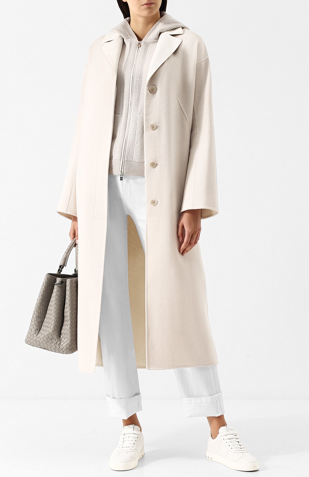 Кашемировое удлиненное пальто со спущенным рукавом LORO PIANA, арт. FAF9652, фото 2