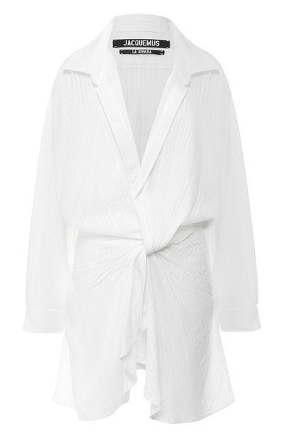 Женское платье из смеси хлопка и льна JACQUEMUS, арт. 191DR02/01110