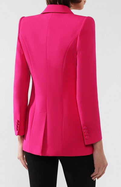 Жакет из смеси шерсти и шелка ALEXANDER MCQUEEN, арт. 610279/QJAAA, фото 4
