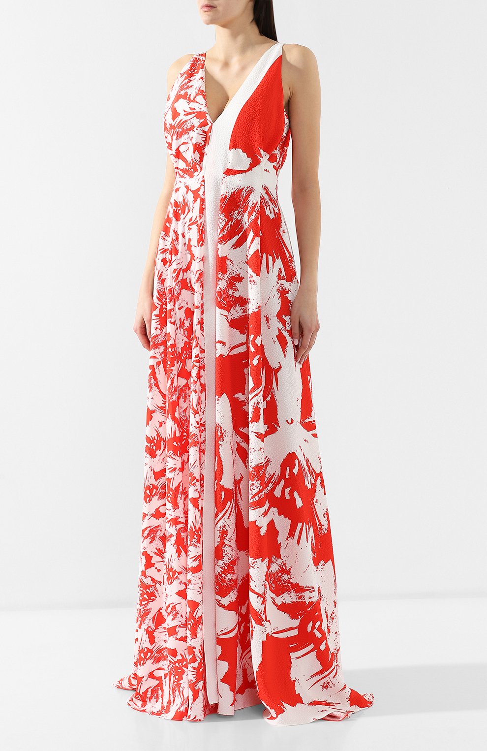 Платье-макси ROLAND MOURET красного цвета по цене 167500 руб., арт. PS19/S0528/F0273, фото 3 Платье-макси ROLAND MOURET, арт. PS19/S0528/F0273, фото 3