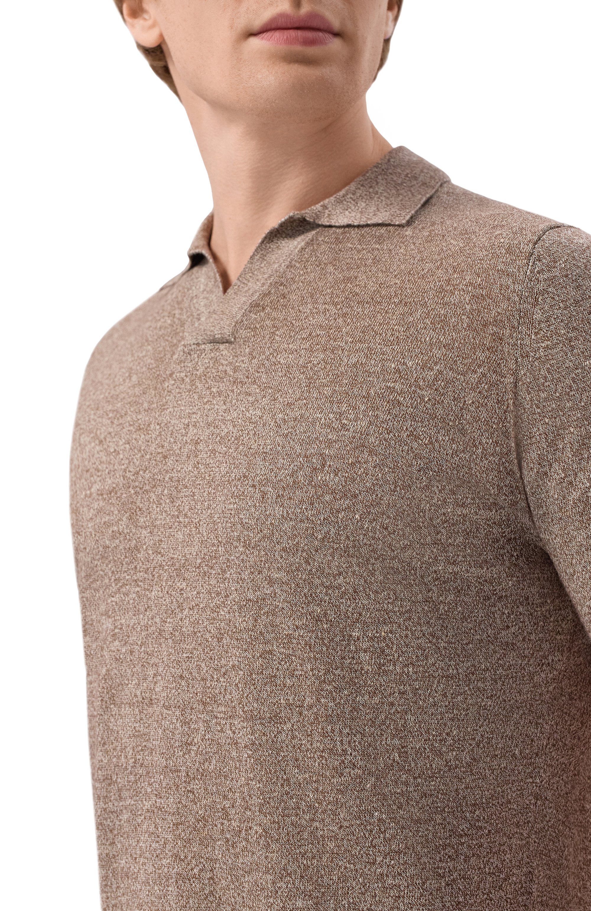 Поло изо льна и хлопка ANDREA CAMPAGNA, арт. PL1MCSK/LC14R, фото 5