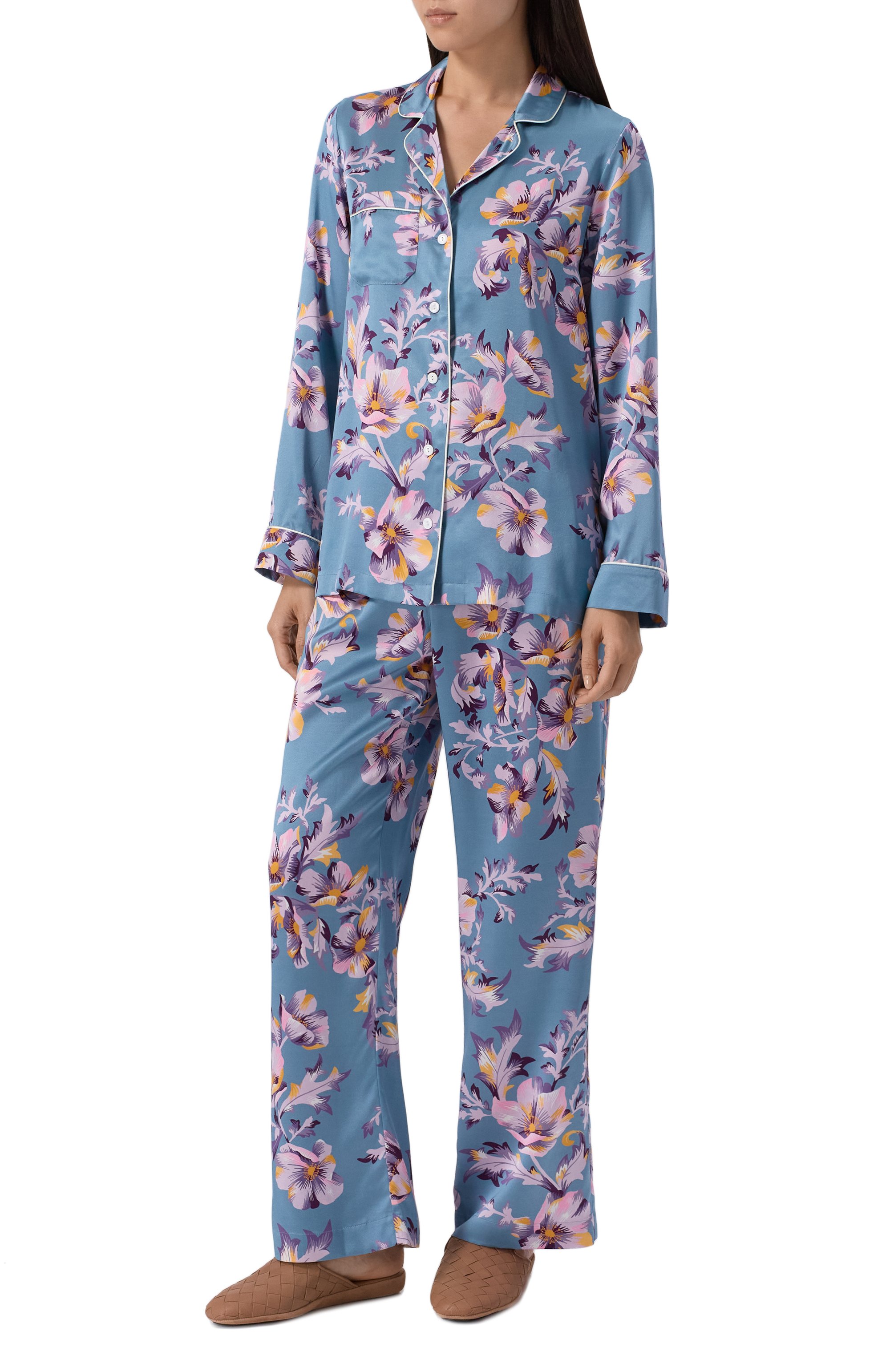 Шелковая пижама DEREK ROSE, арт. 2050-BRIN115, фото 2