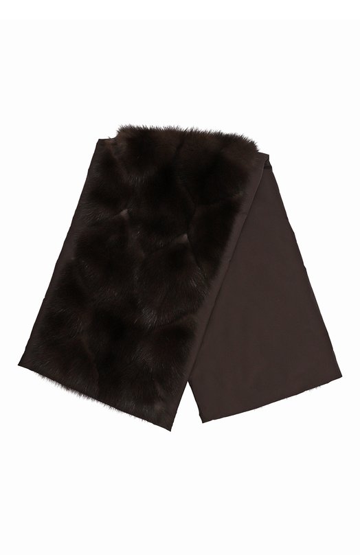 Двусторонний шарф из меха соболя Black Sable BS-004SL Серый BS-004SL