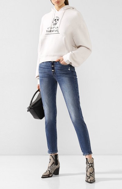 Джинсы FRAME DENIM синего цвета по цене 24400 руб., арт. L0JSK439, фото 2 Джинсы FRAME DENIM, арт. L0JSK439, фото 2
