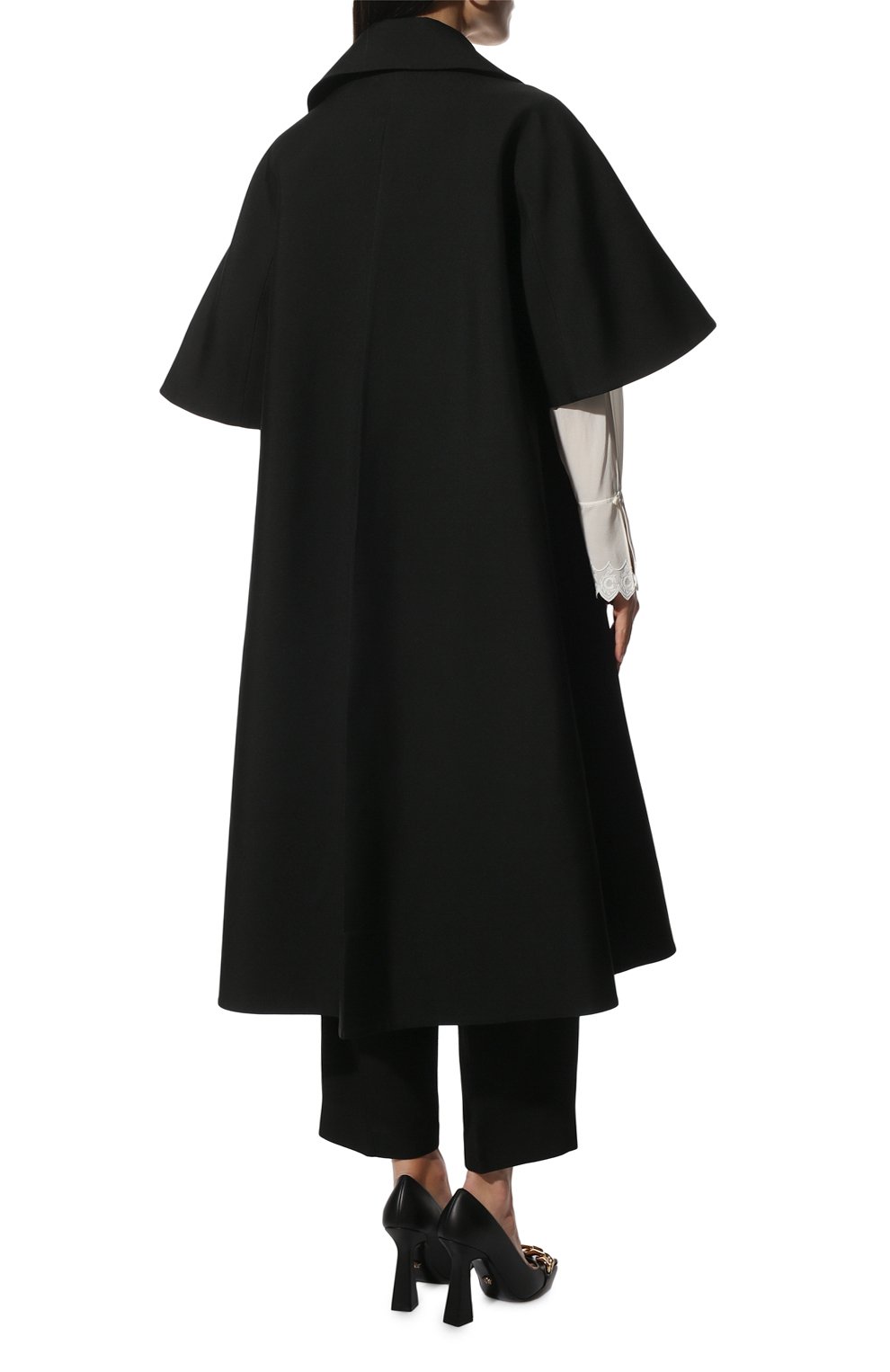 Пальто JIL SANDER черного цвета по цене 254500 руб., арт. JSPU120021-WU47030F, фото 4 Пальто JIL SANDER, арт. JSPU120021-WU47030F, фото 4