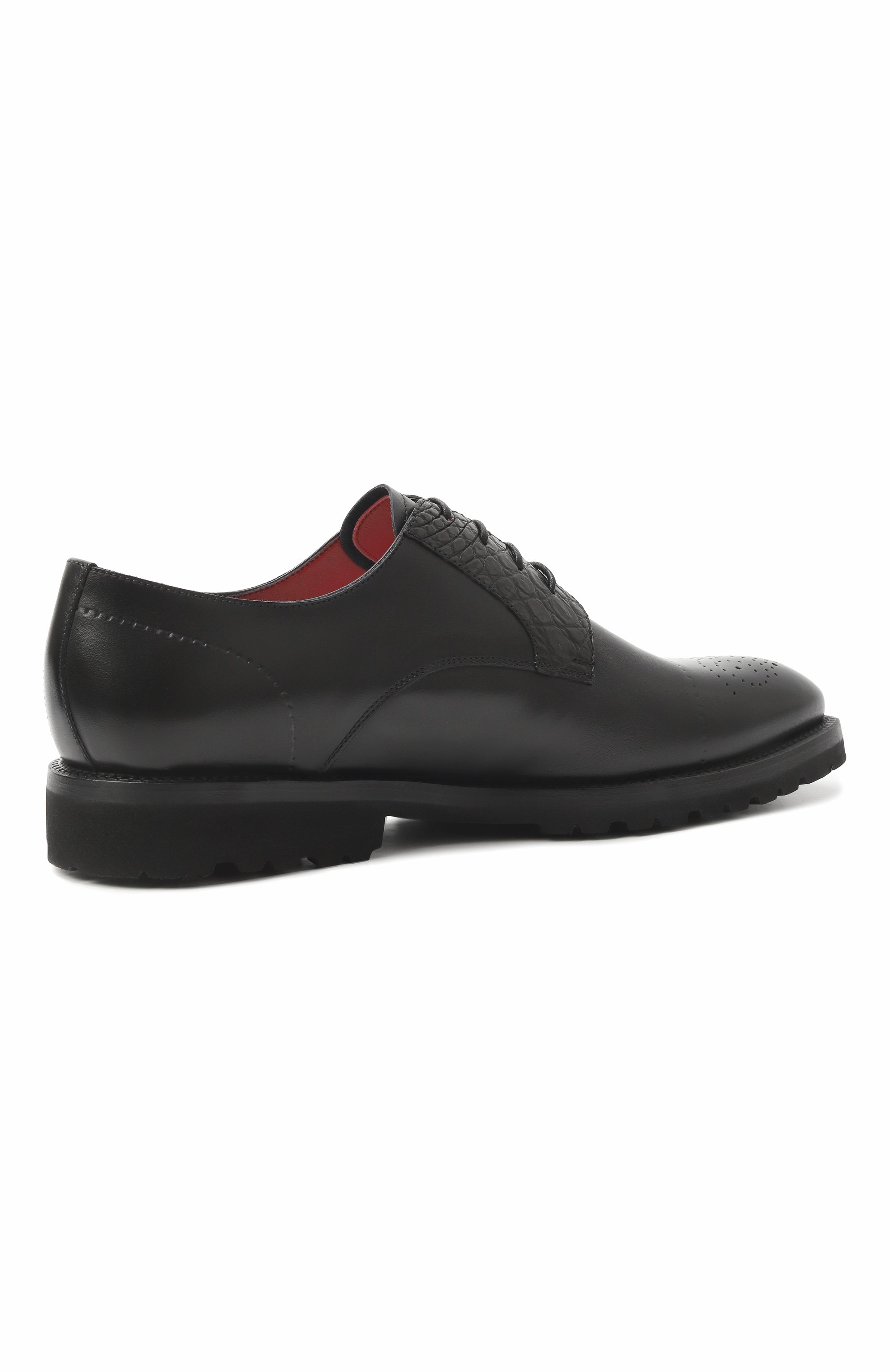 Кожаные дерби с отделкой из аллигатора BARRETT, арт. 252U010.2, фото 5