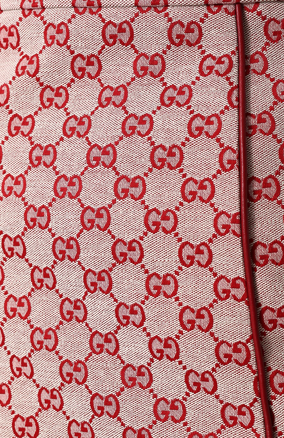 Хлопковая мини-юбка с логотипом бренда GUCCI, арт. 519747/ZKD86, фото 5