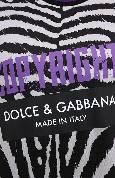Хлопковый свитшот DOLCE & GABBANA, арт. F9F25T/HS7BR, фото 5