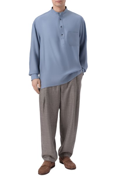 Рубашка из лиоцелла и шелка GIORGIO ARMANI, арт. GM003495/TE20923, фото 2