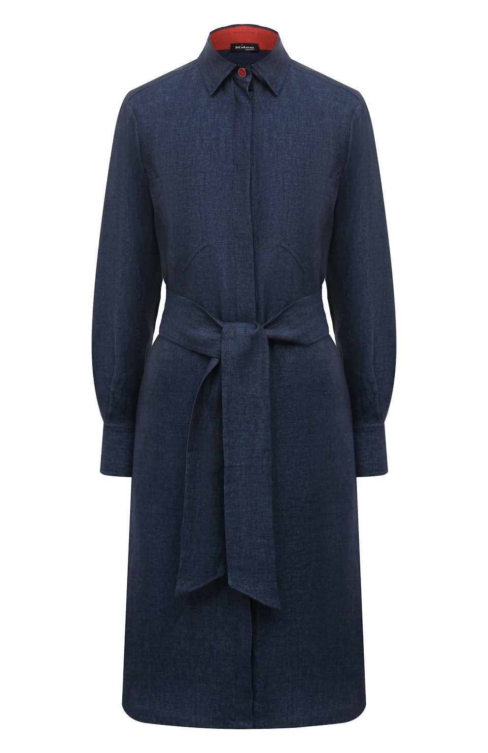 Льняное платье KITON, арт. D57347H08442, фото 1