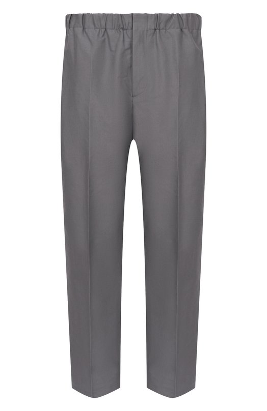 Хлопковые брюки Jil Sander J23KA0005/J45225 Серый J23KA0005/J45225