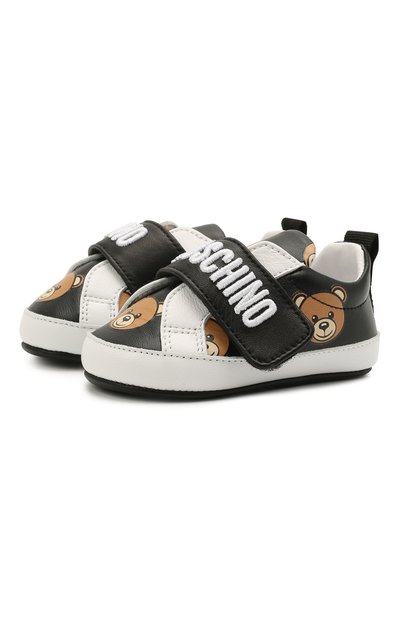 Кожаные кеды MOSCHINO, арт. 68712/GL0V./GL0VE/GL0VE/GL0VE/15-21, фото 1