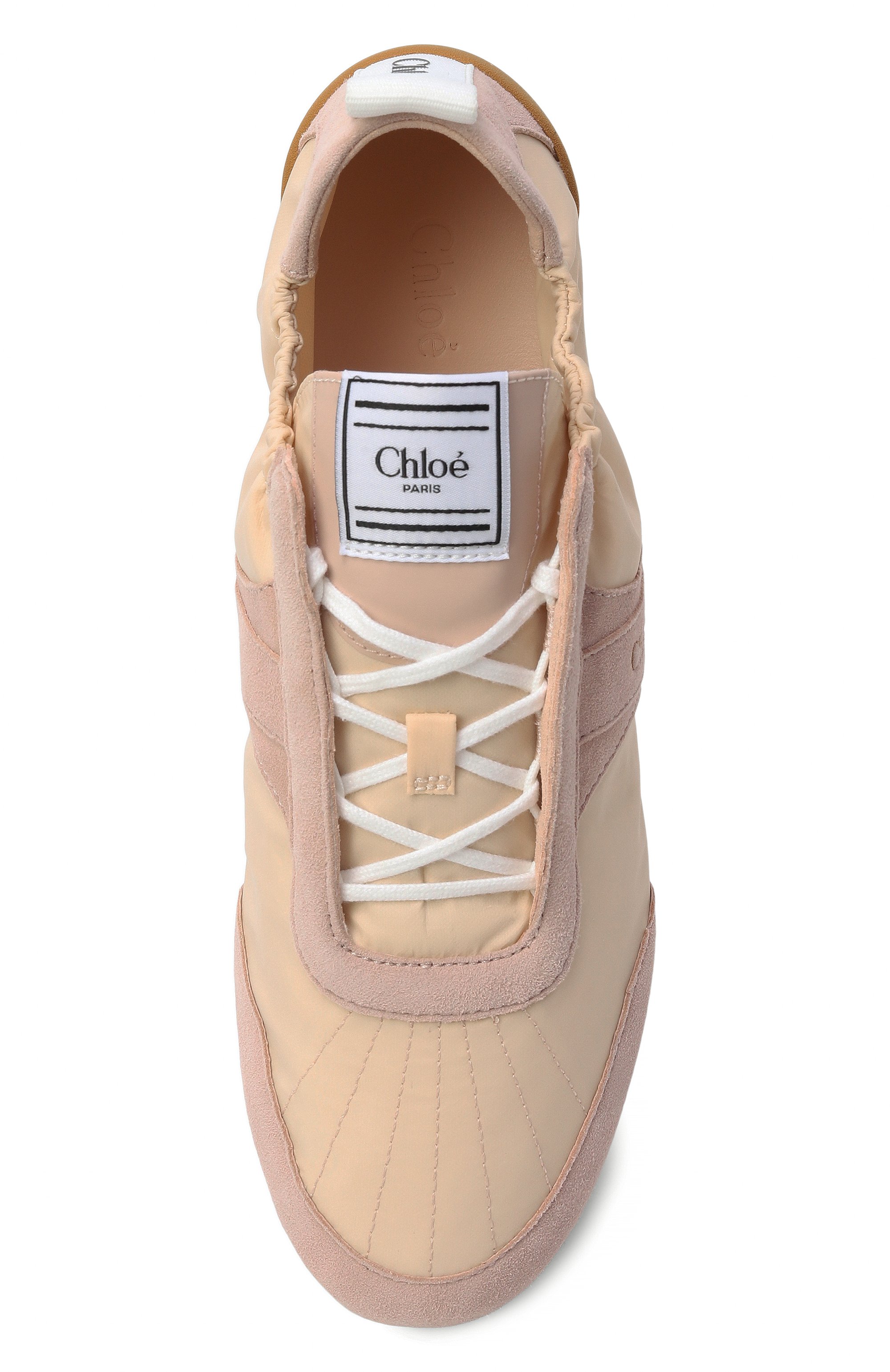 Комбинированные кеды chloé kick CHLOÉ, арт. CH26S15RWR, фото 6