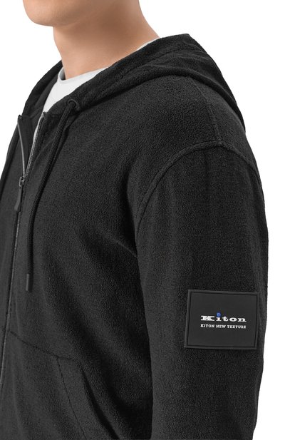 Хлопковая толстовка KITON черного цвета по цене 120500 руб., арт. UMM0104, фото 5 Хлопковая толстовка KITON, арт. UMM0104, фото 5