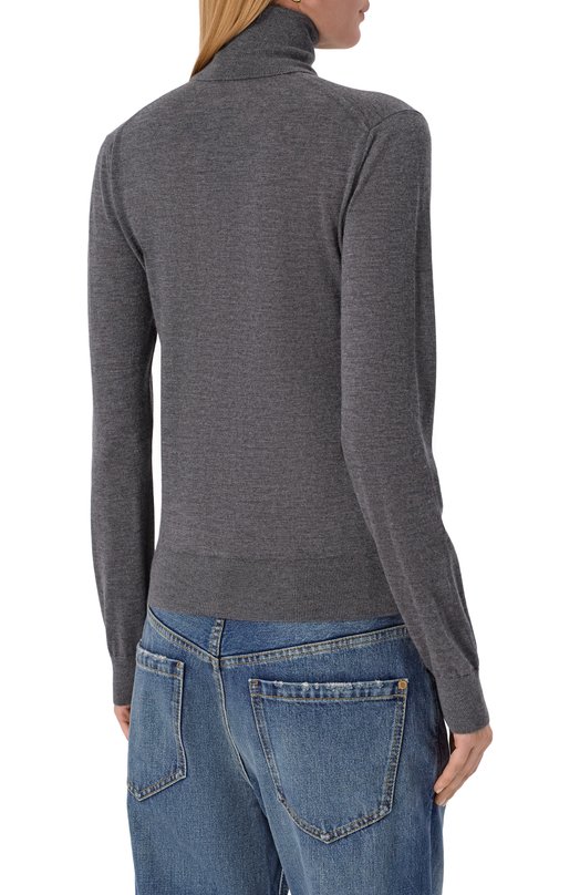 Кашемировая водолазка Dolce & Gabbana FXW42Z/JBW0P Серый  FXW42Z/JBW0P Фото 4