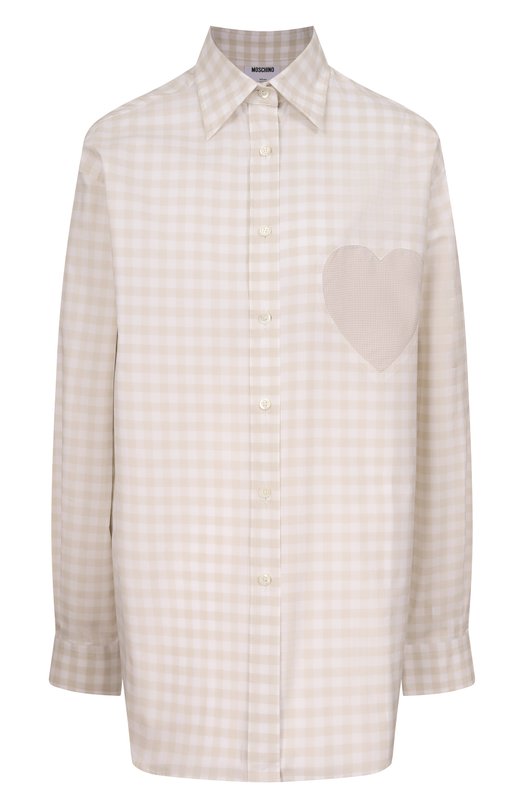Хлопковая рубашка Moschino A0205/0536 Кремовый A0205/0536