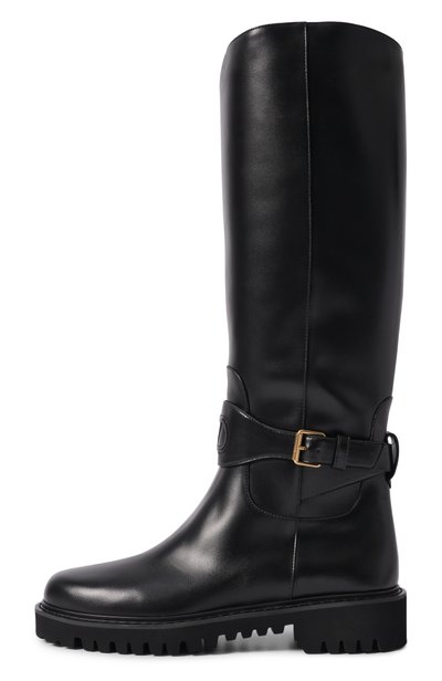 Кожаные сапоги vlogo signature VALENTINO черного цвета по цене 225000 руб., арт. 9W2S0QA3/VQK, фото 4 Кожаные сапоги vlogo signature VALENTINO, арт. 9W2S0QA3/VQK, фото 4