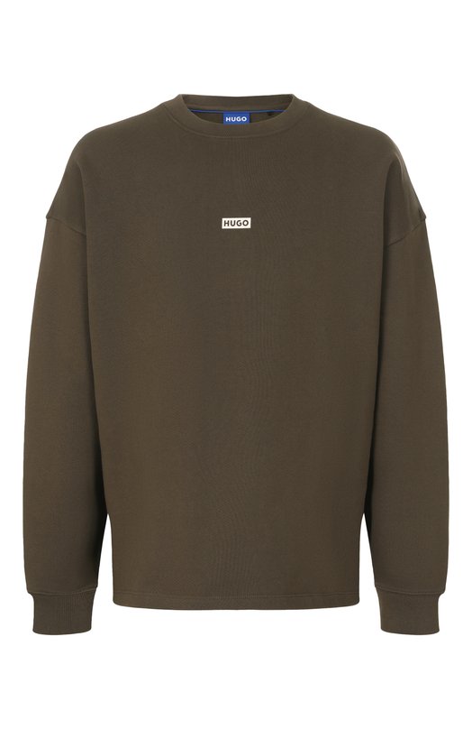 Хлопковый свитшот HUGO Blue 50510732 Коричневый 50510732