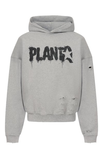 Женский хлопковое худи PLANTA ROSA, арт. PR/H/ROCK-STAR/470VELVET