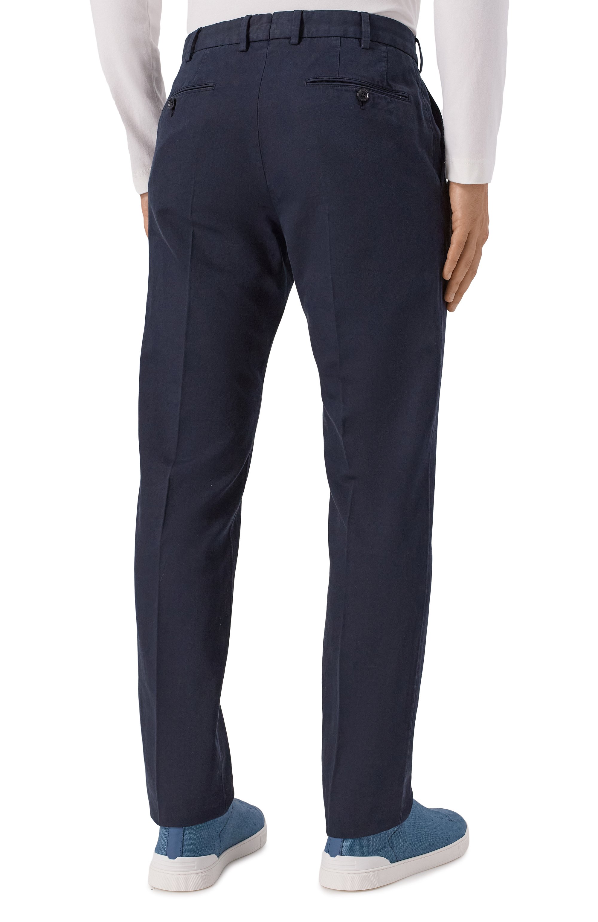 Брюки из хлопка и льна ZEGNA, арт. TR10/UBI37A5, фото 4