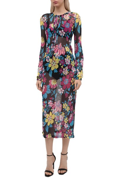 Платье из вискозы SAINT LAURENT, арт. 659003/Y75BI, фото 3