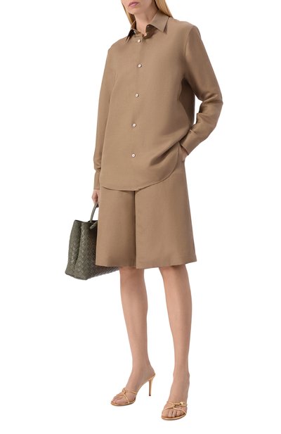 Женские шорты изо льна и шелка MVST, арт. M26.2PW.T011/F123