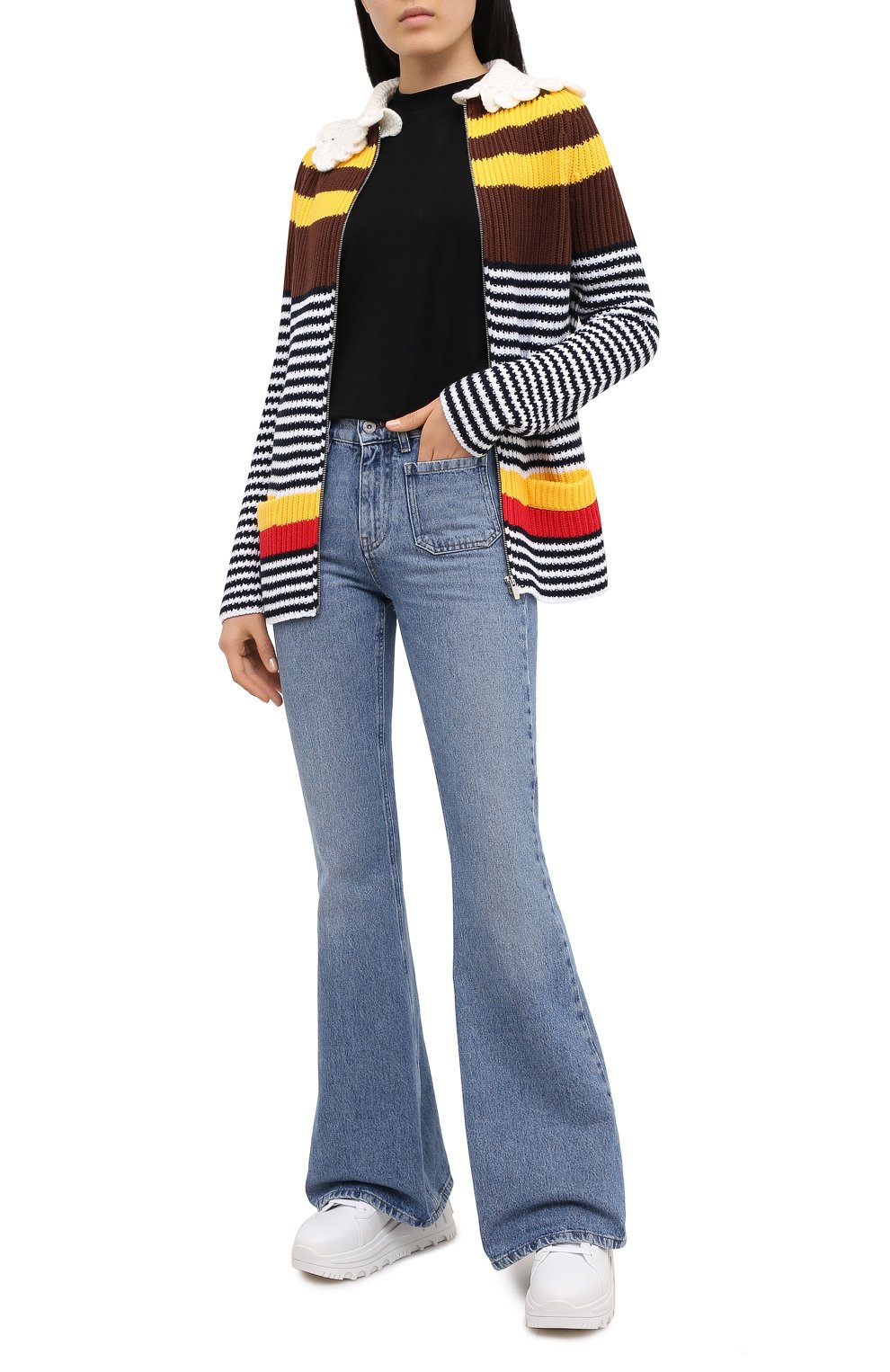 Хлопковый кардиган MIU MIU, арт. MMF284-1XCD-F0005, фото 3