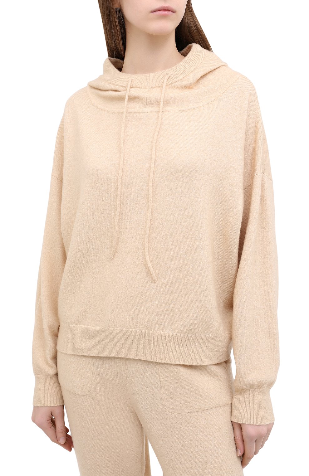 Худи ALLUDE бежевого цвета по цене 29250 руб., арт. 205/65025, фото 3 Худи ALLUDE, арт. 205/65025, фото 3