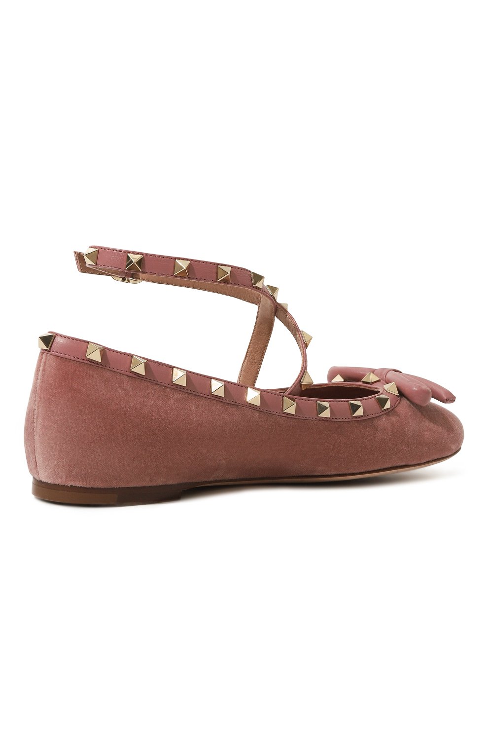 Текстильные балетки rockstud VALENTINO, арт. 5W2S0HB6/CWY, фото 5