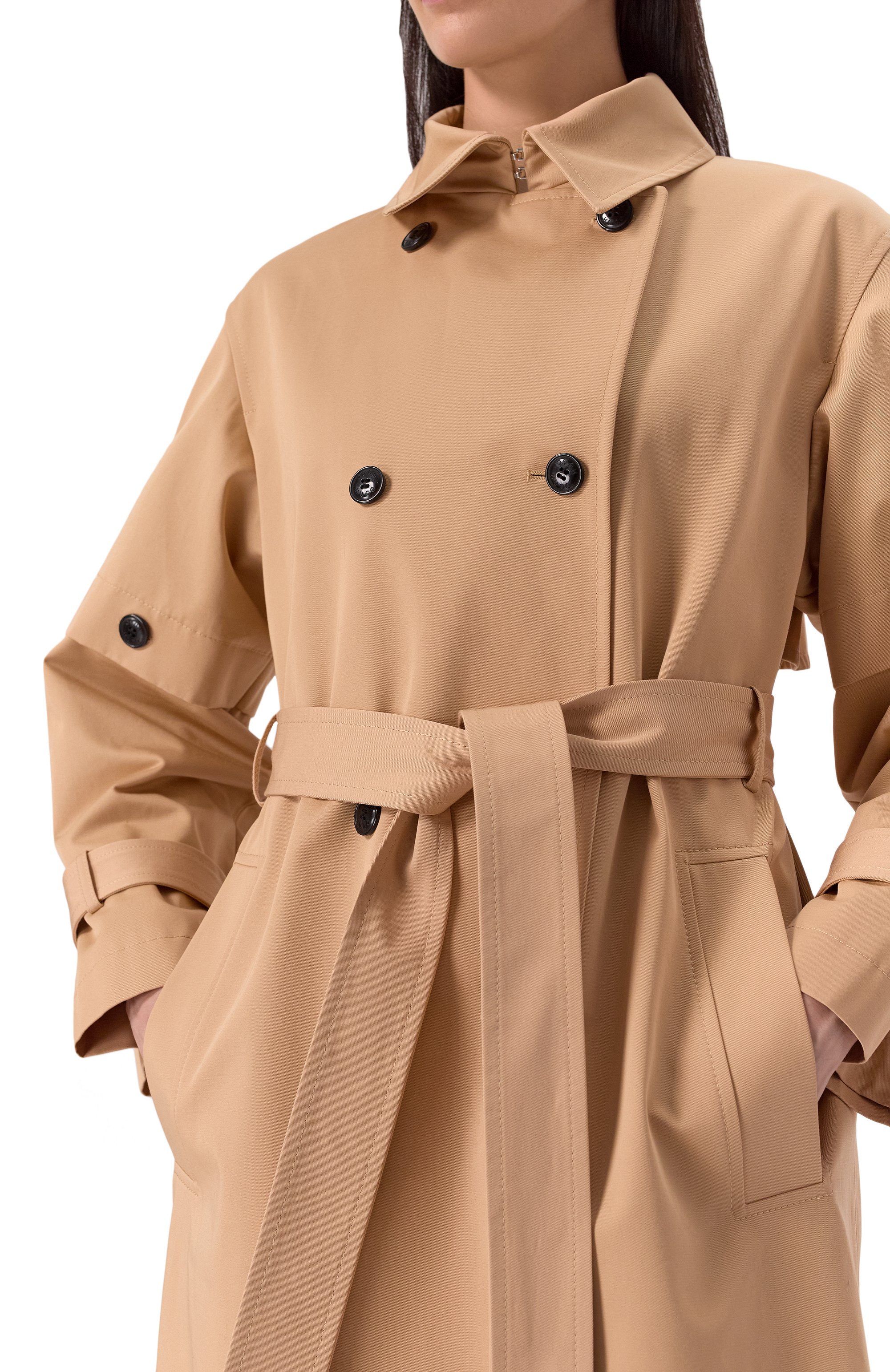 Хлопковый тренч HUGO, арт. 50529938, фото 5