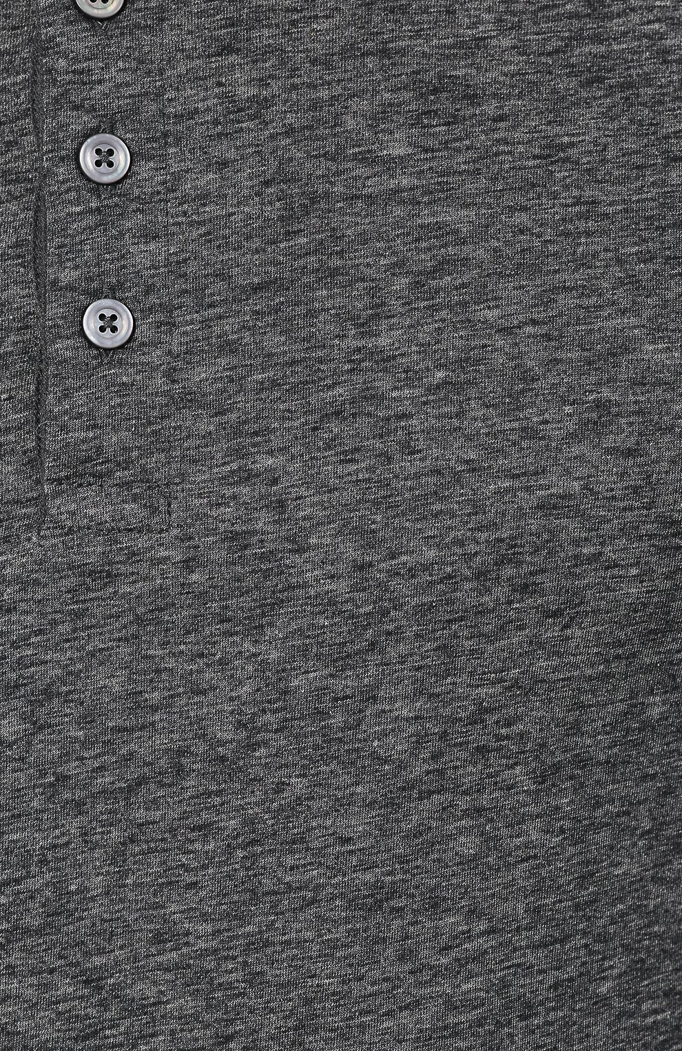 Хлопковый лонгслив-хенли TOM FORD темно-серого цвета по цене 48050 руб., арт. BR402/TFJ890, фото 5 Хлопковый лонгслив-хенли TOM FORD, арт. BR402/TFJ890, фото 5