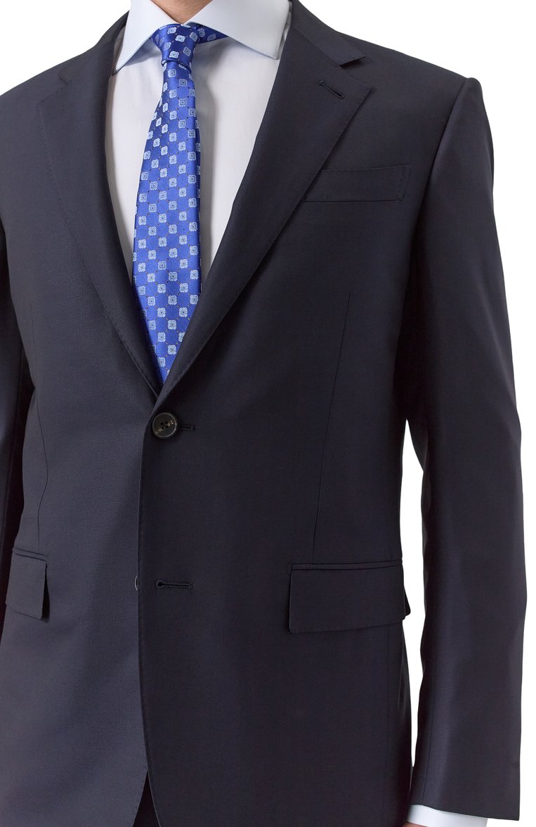 Мужской шерстяной костюм ZEGNA темно-синего цвета, арт. 221225/C22571 | Фото 8 (Материал внешний: Шерсть; Рукава: Длинные; Драгоценные камни: Проставлено; Материал сплава: Проставлено; Стили: Классический; Костюмы М: Однобортный)